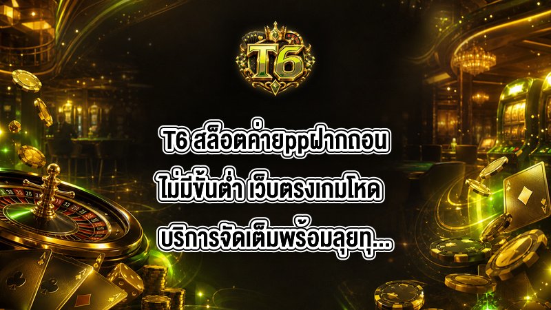 T6 สล็อตค่ายppฝากถอนไม่มีขั้นต่ำ